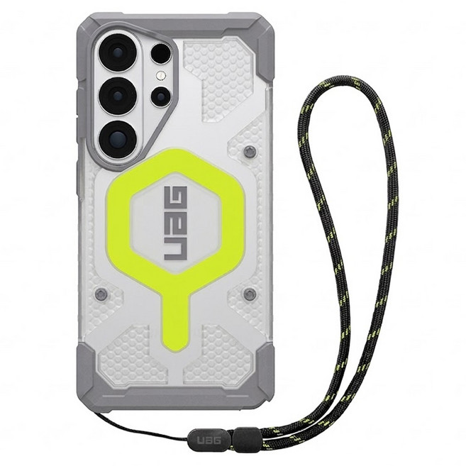 UAG 經典 保護殼 Samsung Galaxy S26 Ultra 磁吸 耐衝擊 附手腕掛繩 透明色 + 霓虹圈 廠商品質保證: 1年