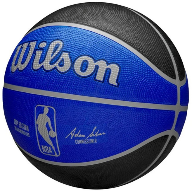WILSON NBA城市系列 獨行俠 橡膠籃球 WZ4024207XB7, 1個
