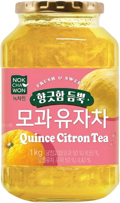 NOKCHAWON 綠茶園 溫桲柚子茶果醬, 1kg, 1罐