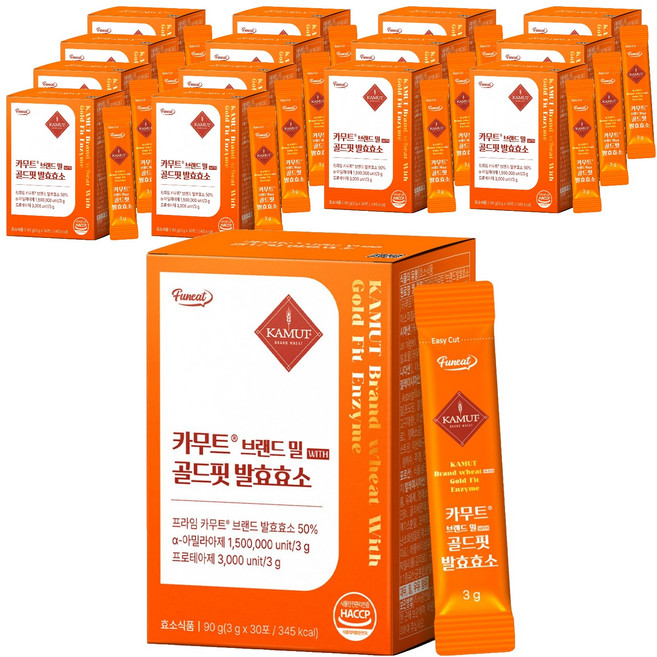 KAMUT 品牌小麥 Gold Fit 發酵酵素, 90g, 15個