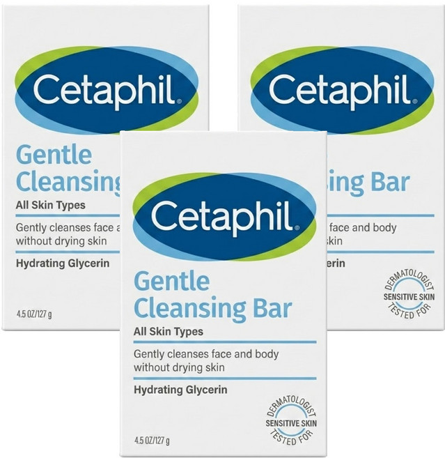 Cetaphil 舒特膚 溫和潔膚凝脂, 127g, 3個