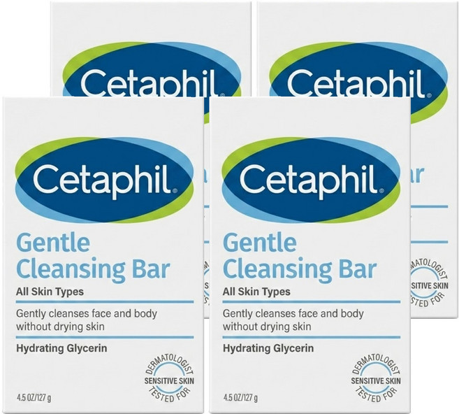 Cetaphil 舒特膚 溫和潔膚凝脂, 127g, 4個