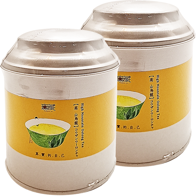 無藏茗茶 阿里山故事茶 高山烏龍 圓鐵罐, 100g, 1罐, 2罐