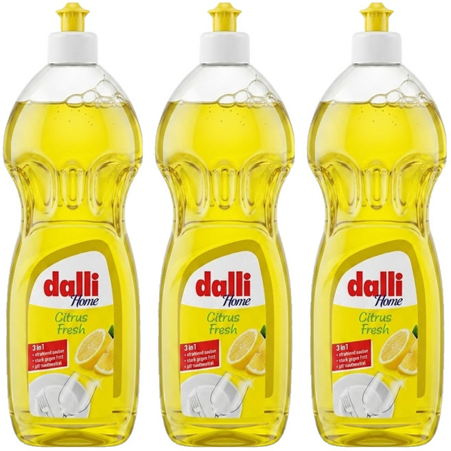dalli 達麗 全效能3合1 超濃縮 洗碗精, 1L, 3瓶