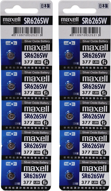 maxell 台灣公司貨 一次性鈕扣型氧化銀電池, 2組, 5顆