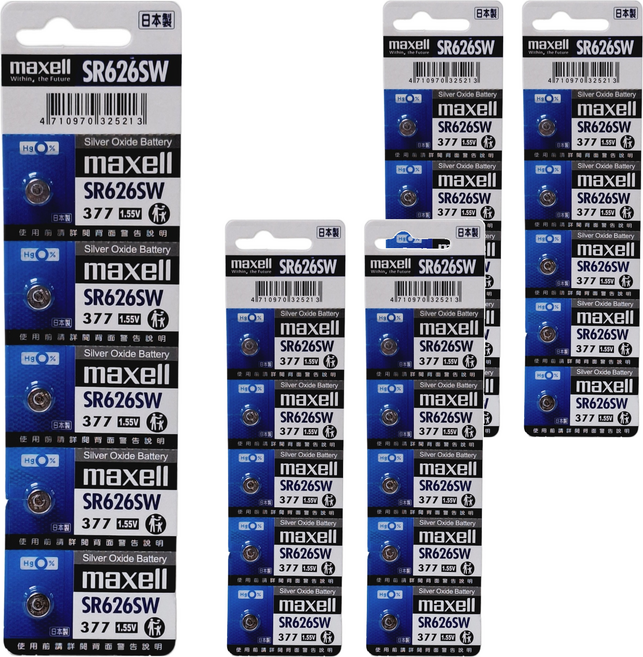 maxell 台灣公司貨 一次性鈕扣型氧化銀電池, 5組, 5顆