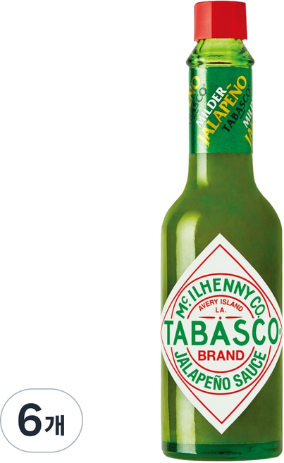 TABASCO 墨西哥辣椒醬, 6個, 60ml