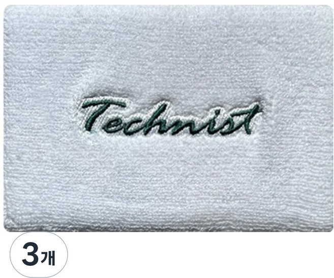 Technist 運動護腕 護腕帶 TNA6454, 白色, 3個