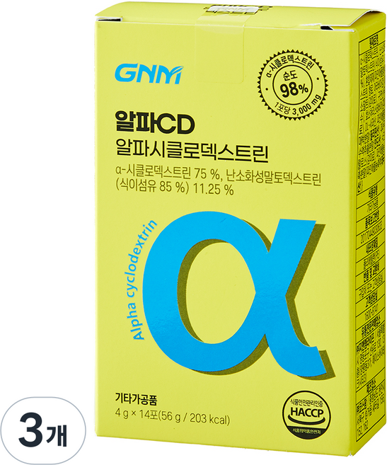 GNM Alpha CD α-環糊精 14入, 56g, 3個