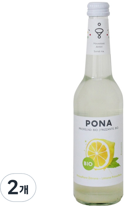 氣泡檸檬碳酸飲料, 330ml, 2個