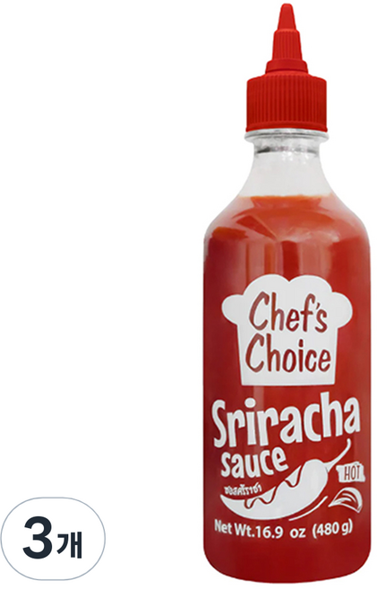Chef's Choice Foods 是拉差醬, 3個, 480g