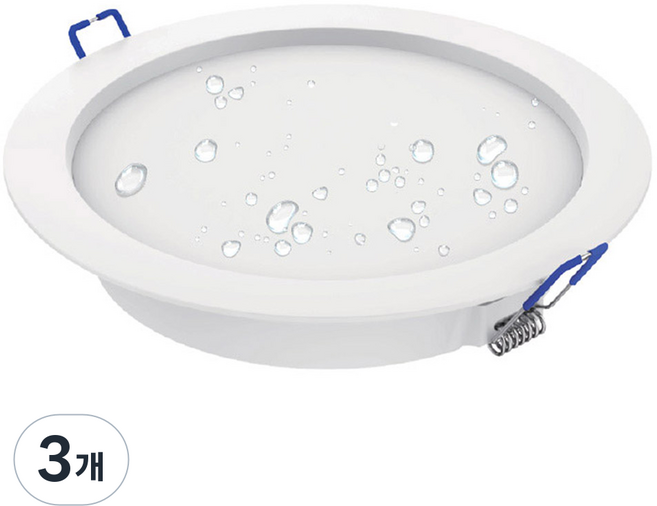 Lumitron LED 崁燈 嵌入式燈 15W 防潮型, 日光色(白光), 3個