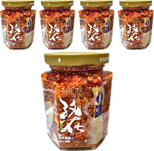 五仁 孜然果油 全素, 250g, 5罐