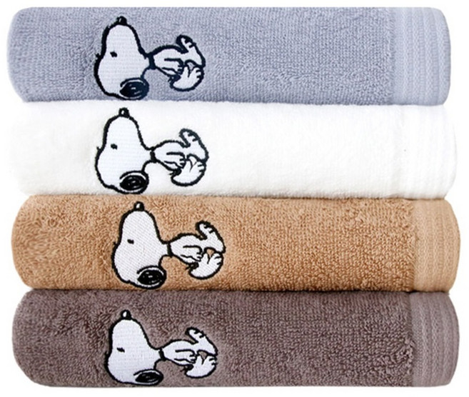 Songwol 松月 松月Gallery Snoopy River 145g 棉紗, 灰色, 象牙白, 棕色, 深灰色, 4個