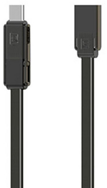 REMAX 睿量 Strong 三合一數據充電線 黑色, 單品, 1個, 100cm
