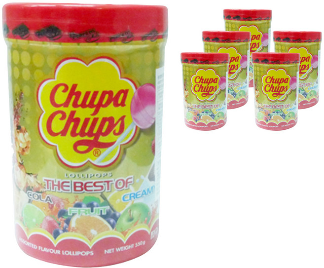 Chupa Chups 加倍佳 棒棒糖, 550g, 6個