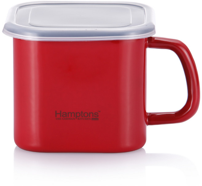 Hamptons 紅色琺瑯多用途鍋 HYF-E-019, 1個, 13cm