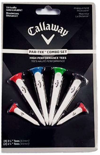 Callaway 卡拉威 Par-Tee高性能高爾夫球座 6支組, 混色, 1組