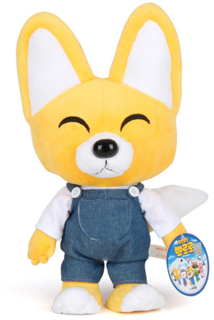 淘氣小企鵝Pororo 絨毛玩偶小狐狸艾迪 34cm 混色, Eddy