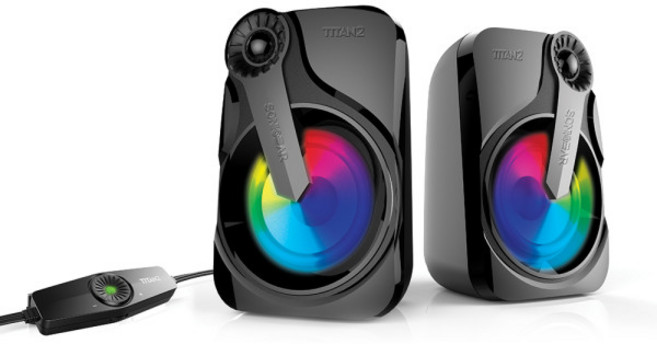SONICGEAR 2聲道PC喇叭, TITAN 2, 混合顏色