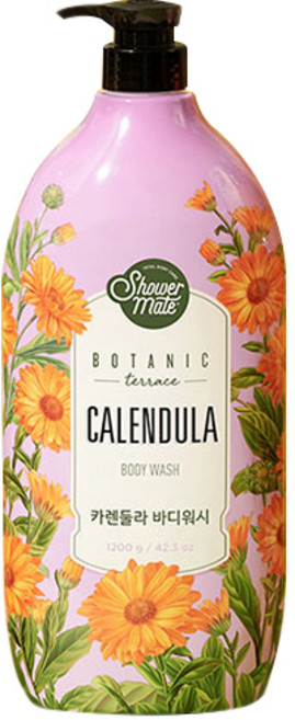 Shower mate 微風如沐療癒植園花草沐浴乳 金盞花, 1.2kg, 1入
