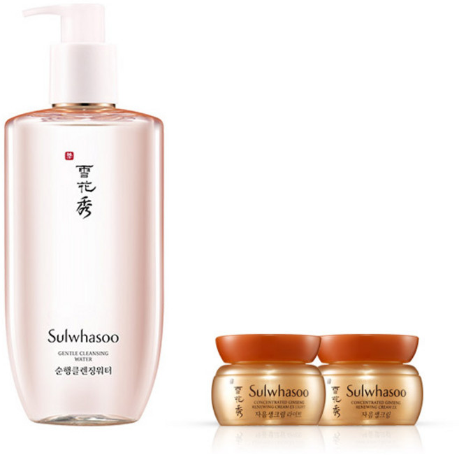 설화수 순행 클렌징워터 대용량 400ml + 자음생크림 GWP 2종, 1개