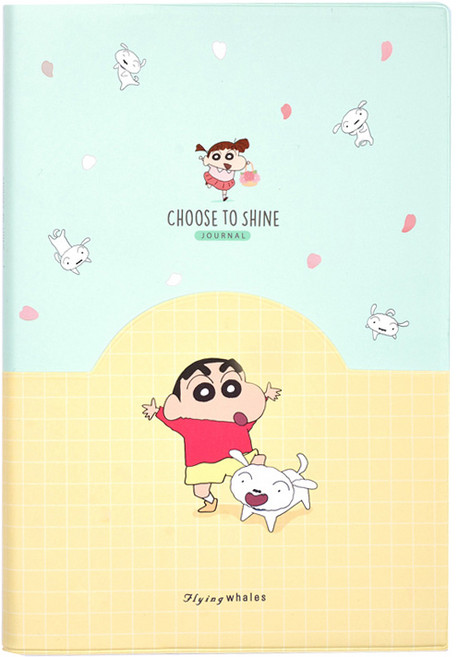 Flyingwhales 蠟筆小新口袋日誌/手帳本, 花雨, 1個