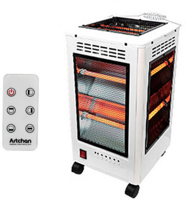 Artchen 遙控型 O-Hot 石英管暖爐, 單一顏色, AT-157HR