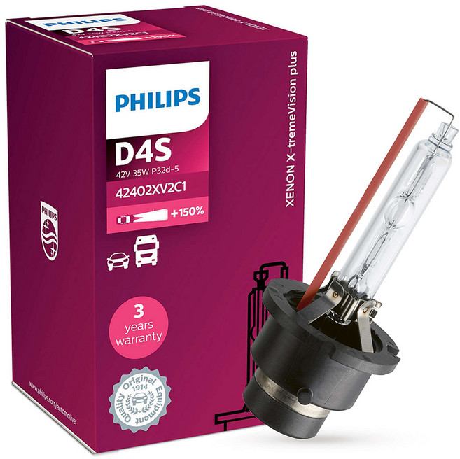 PHILIPS 飛利浦 HID 氙氣+150%, 混合顏色, D4S, 1個