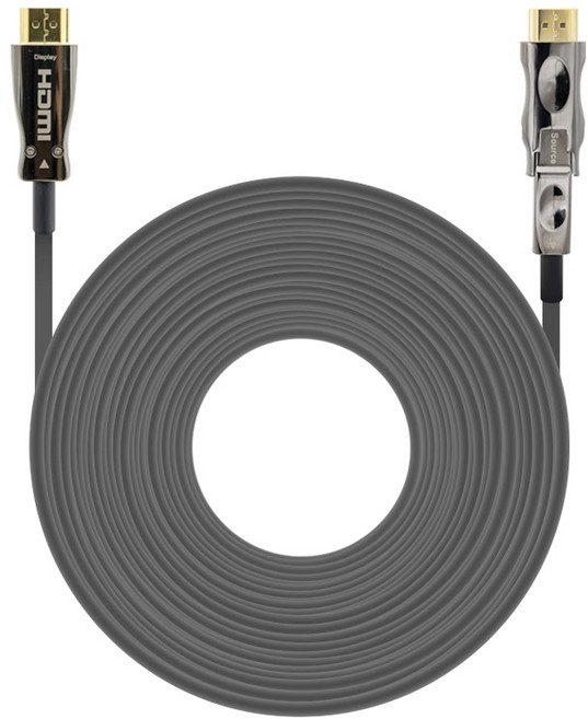 Coms 4K 2K 60Hz ARC 功能 HDMI 2.0 + Micro HDMI 分離式中繼器光纖線 CB710 100m, 混色, 1個