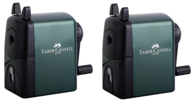 FABER-CASTELL 輝柏 手動削鉛筆機, 2個, 綠色