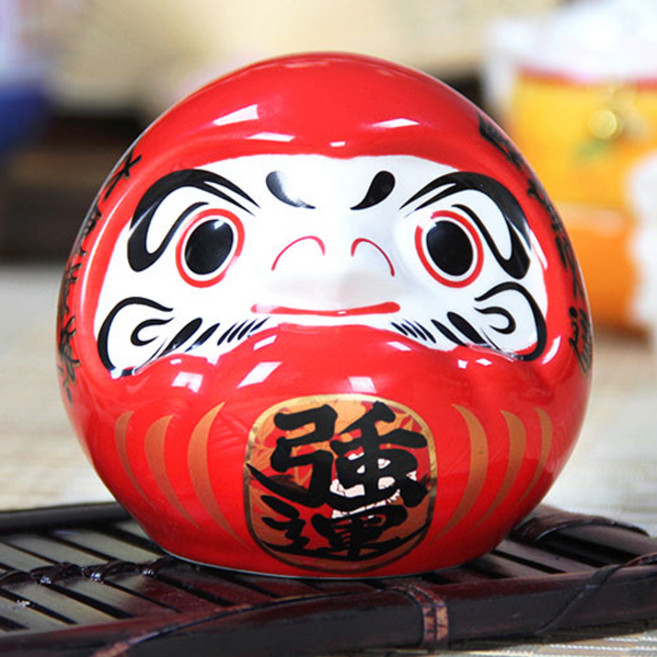 INTODECO 帶來福氣的達摩大師 招財貓 幸運貓 存錢筒 35230, 混合色