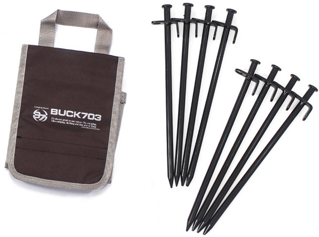 BUCK703 鋼製鍛造營釘 8p 組, 1套