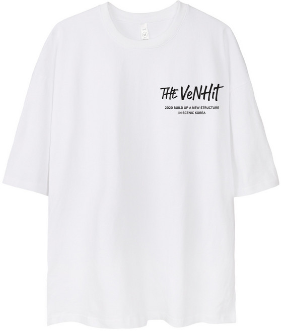 VENHIT 街頭Logo寬鬆版型透氣短袖T恤