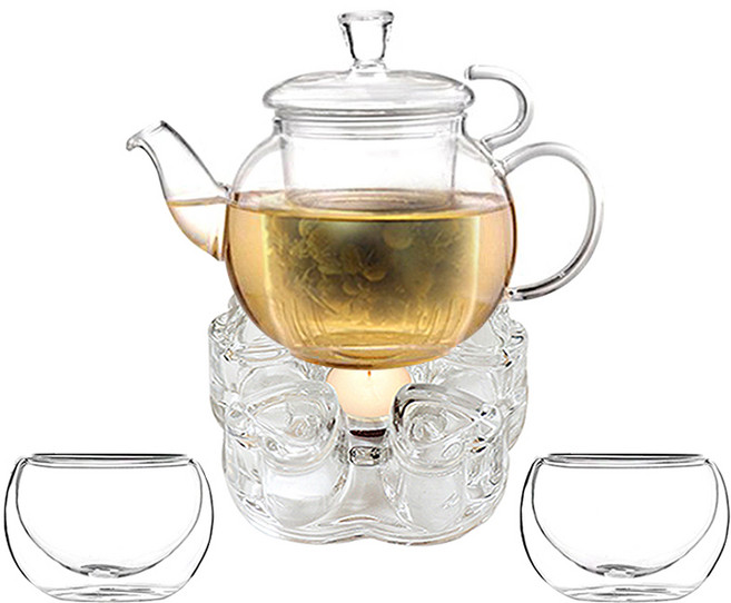 BELLE design 愛麗絲耐熱玻璃茶具組, 單一顏色, 1套, 750ml