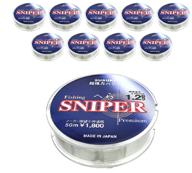唐吉訶德 Sniper Hera 單絲魚線 1.2號 10入, 藍色, 10個