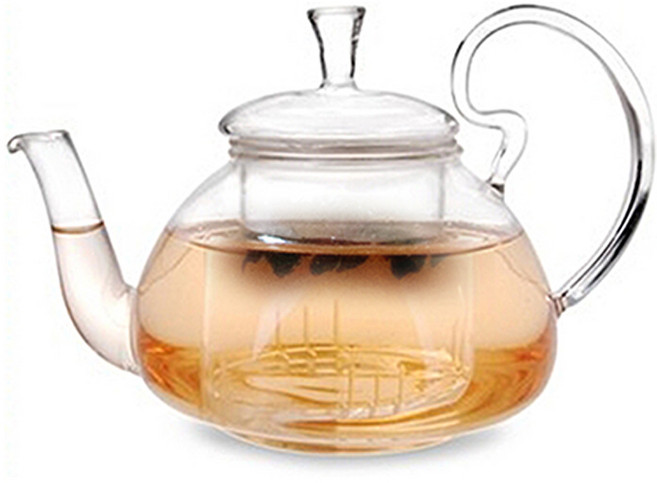 BELLE design 燈型玻璃濾網茶壺, 單一顏色, 400ml, 1個