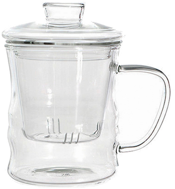 BELLE design Classy 玻璃濾網馬克杯 350ml, 單一顏色, 1個