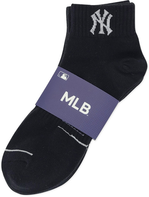 MLB 男士底部線條短襪 5雙 MLB3202BK