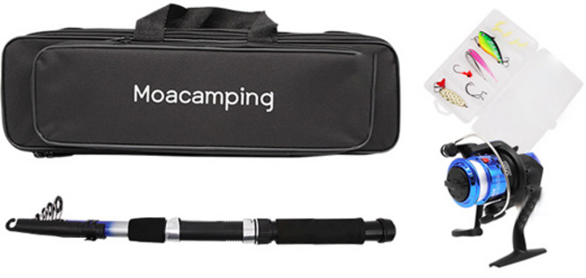 Moacamping 多用途釣竿組 MP-210B, 藍色