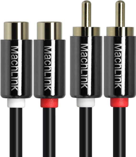 2RCA 高級型 M-F 延長線, ML-F2R050 (5m), 混合色, 1個