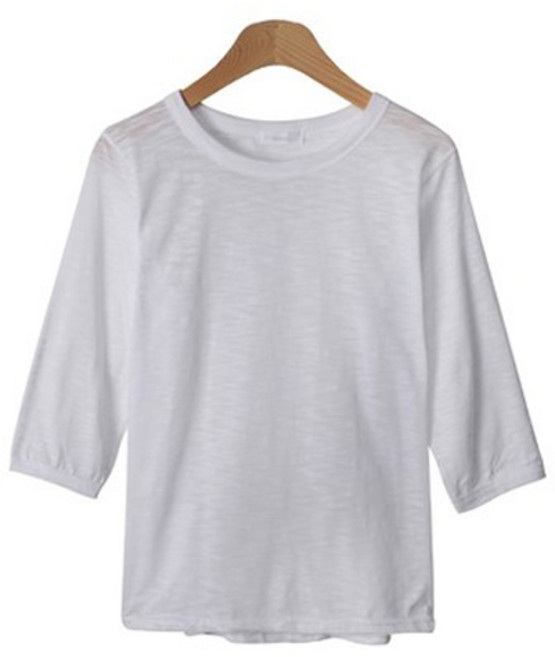 Lindashop 女款Kelbition七分袖圓領T恤 T5715K0C