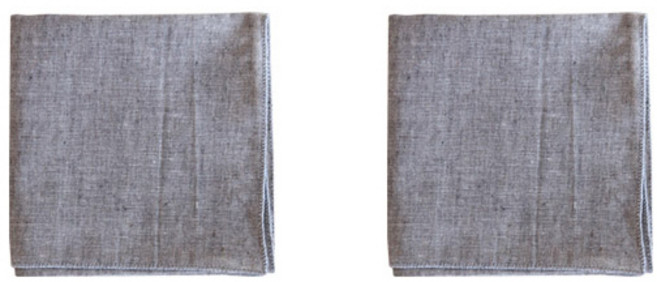 Maison Textile 素色單色手帕 2入組