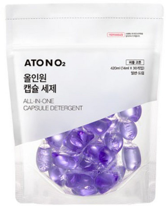 ATO N O2 愛多氧 All in one洗衣膠囊, 1包, 30顆
