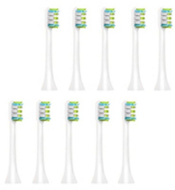 chikadu 小米 Shushuaskas x3 x5 v1 電動牙刷頭 白色, 單一商品, 10個