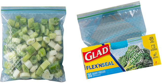 GLAD 佳能 Flex N' Seal冷凍夾鏈袋, 中(M), 35枚, 1盒