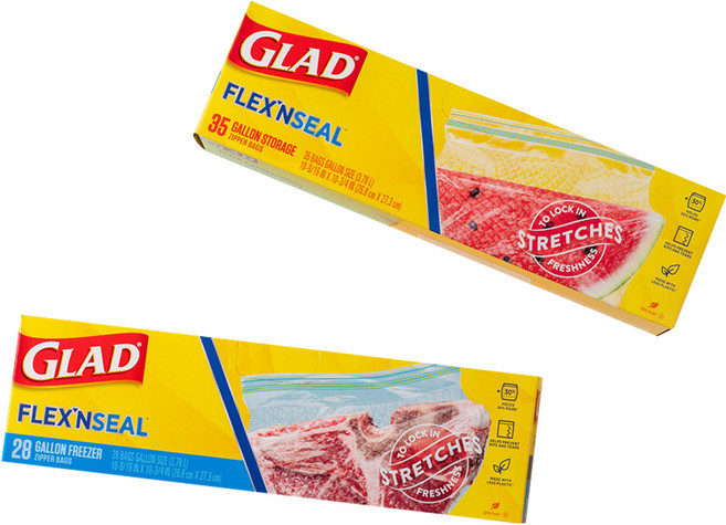 GLAD 佳能 Flex'n Seal 一般 + 冷凍夾鏈袋套組 大型, 1套