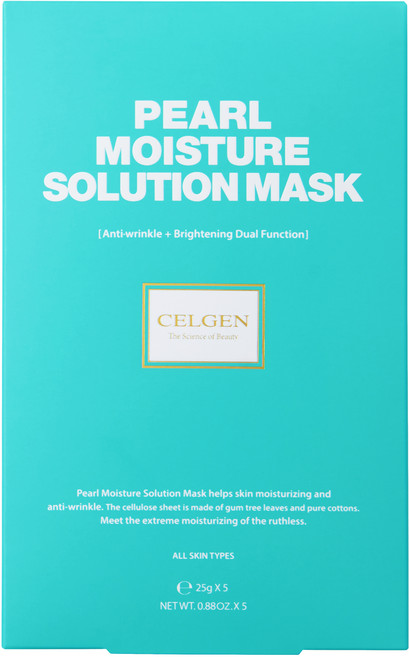 CELGEN 珍珠保濕面膜 125g, 5入, 1入