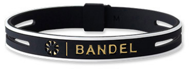 BANDEL 金屬線繩手環, 黑金色, 1個