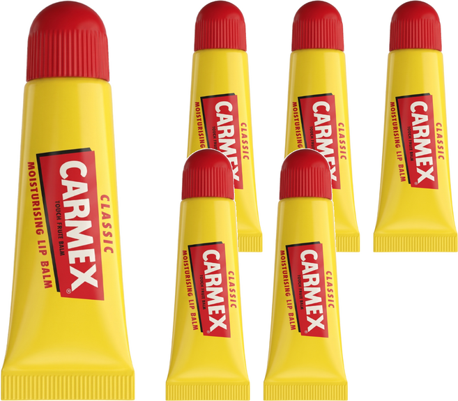 Carmex 小蜜媞 修護脣膏 2歲以上, 原味, 10g, 6個